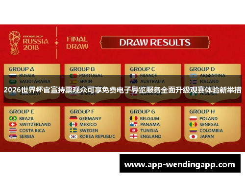 2026世界杯官宣持票观众可享免费电子导览服务全面升级观赛体验新举措