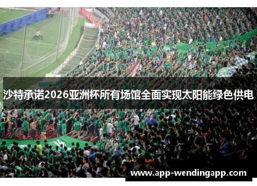 沙特承诺2026亚洲杯所有场馆全面实现太阳能绿色供电